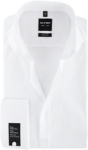 White Olymp Level Five Shirt Extra Long Sleeve French Cuff