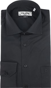Ledub Shirt Black Chest Pocket 