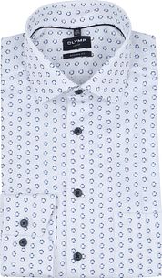Olymp Luxor Shirt Extra Long Sleeves Print White 