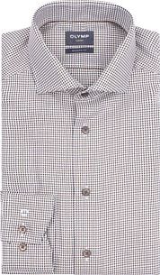 Olymp Luxor Shirt Print Structura Brown