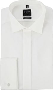 OLYMP Luxor Tuxedo Shirt Extra Long Sleeve Ecru