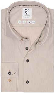 R2 Shirt Knitted Herringbone Ecru