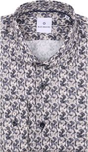 Blue Industry Shirt Print Blue