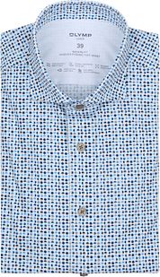Olymp Luxor Shirt Circles Blue