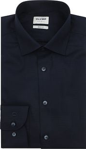 OLYMP Shirt Level 5 Navy Extra Long Sleeves