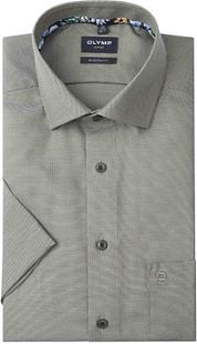 OLYMP Modern-Fit Short Sleeve Shirt Green