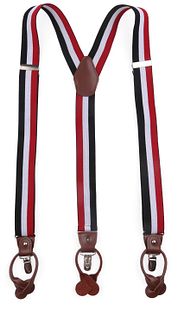 Suitable Luxe Suspenders Red White Blue