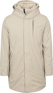 KnowledgeCotton Apparel Climate Shell Coat Ecru