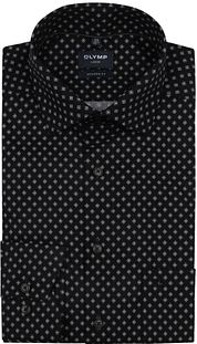 Olymp Luxor Shirt Print Black
