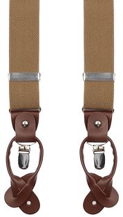 Suitable Luxe Suspenders Beige