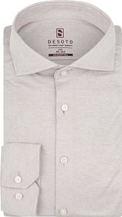 Desoto Essential Shirt Hai Piqué Beige