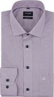 Olymp Luxor Shirt Extra Long Sleeves Print Pink