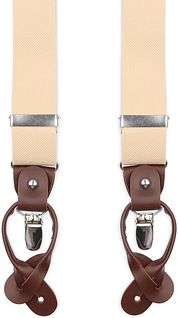 Suitable Luxe Suspenders Ecru