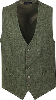 Suitable Gilet Birds Eye Dark Green