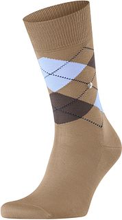 Burlington Manchester Socks Checkered Beige 4240