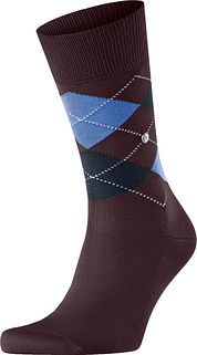 Burlington Manchester Socks Checkered Bordeaux 8696