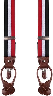 Suitable Luxe Suspenders Red White Blue