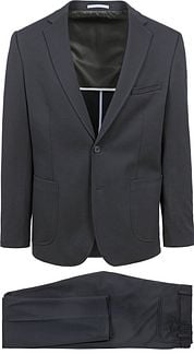 Suitable Jersey Suit Navy