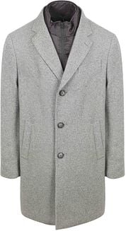 Suitable Coat Wool Twill Grey