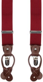 Suitable Luxe Suspenders Bordeaux