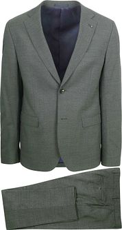 Suitable Toulon Suit Wool Olive Green