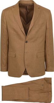 Suitable Linen Suit Camel