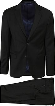 Suitable Suit Toulon Serge Wool Uni Black