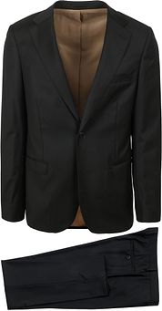 Suitable Suit Wool Uni Black