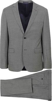 Suitable Suit Lucius Birdseye Wool Grey