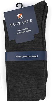 Suitable Merino Socks Anthracite 2-Pack