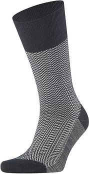 Falke Airport Herringstripe Sock Black