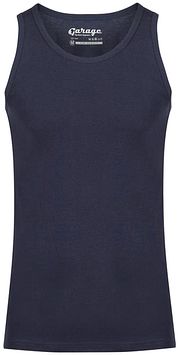 Garage Stretch Basic Singlet Dark Blue