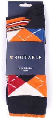 Suitable Orange Socks 3-Pack