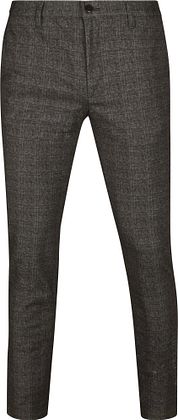 Alberto Rob Chino Checks Grey Brown