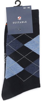 Suitable Socks Argyle Navy
