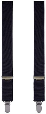 Profuomo Suspenders Solid Dark Blue