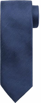 Suitable Linen Silk Tie Navy