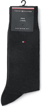 Tommy Hilfiger 2-Pair Socks Birdseye Black