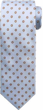 Suitable Tie Silk Mini Flowers Blue
