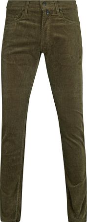 Pierre Cardin Jeans Lyon Future Flex Corduroy Olive Green