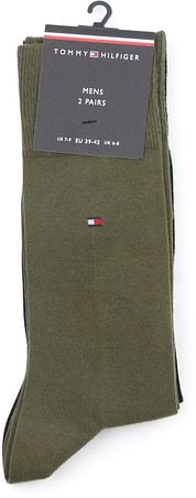 Tommy Hilfiger Classic 2-Pair Socks Green Black