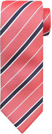 Silk Tie Red Stripes