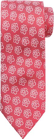 Silk Tie Flower Red