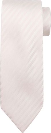 Suitable Silk Tie With Pochet Ivory
