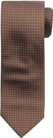 Suitable Tie Silk Dots Dark Brown