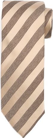 Suitable Tie Silk Stripe Beige
