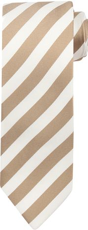 Suitable Tie Silk Stripe Beige