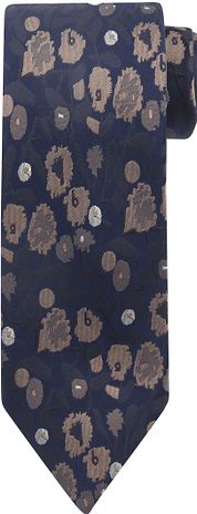 Suitable Tie Silk Stripe Print Navy