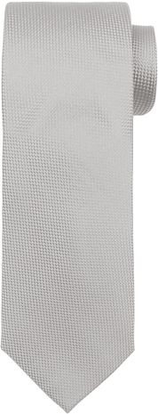 Suitable Silk Tie Silver