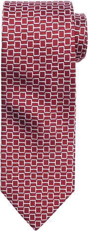 Suitable Tie Silk Print Red